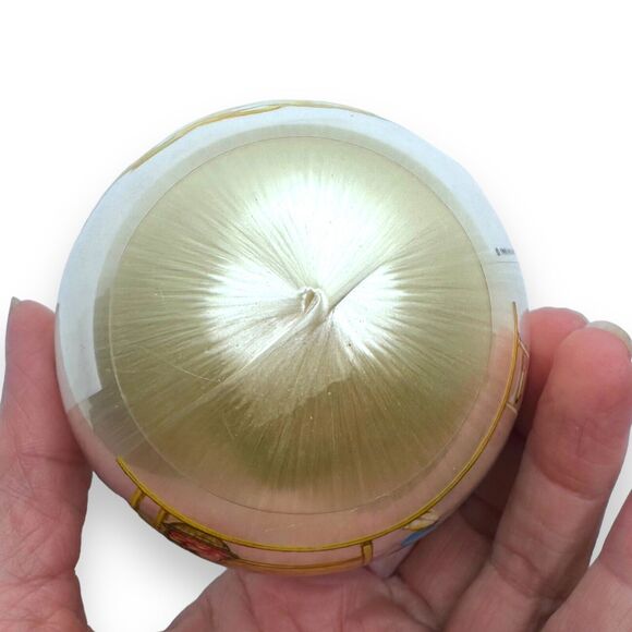 Hallmark Satin Ornament Teacher Dated 1980 Vintage Unbreakable Round Christmas - Picture 5 of 15